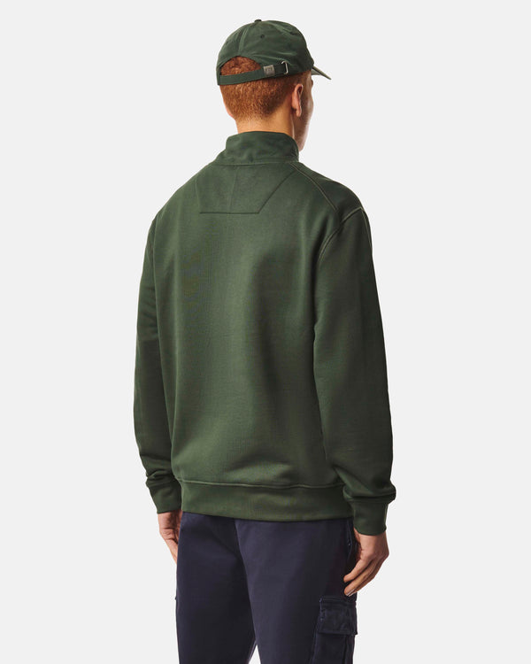 Kraviz Quarter Zip Sweatshirt Black Forest Green