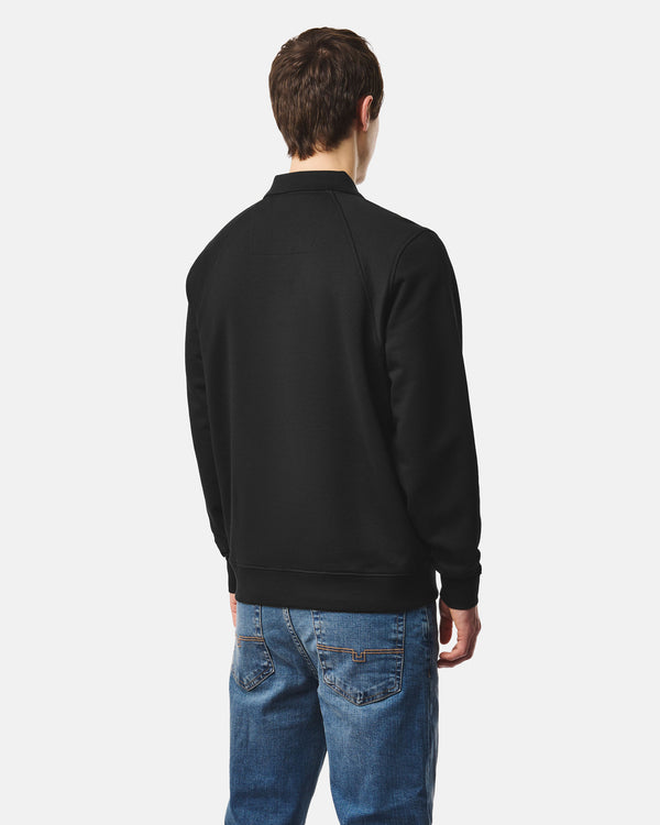 Azrou Check Polo Sweatshirt Black