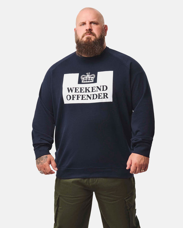 Plus Size - Penitentiary Classic Sweatshirt Navy
