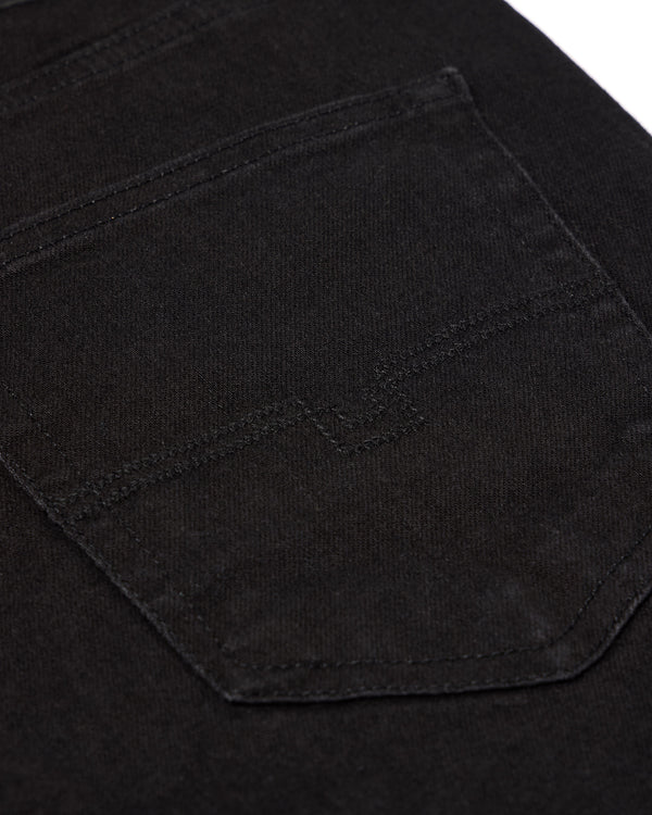 Tapered Fit Denim Jeans Black