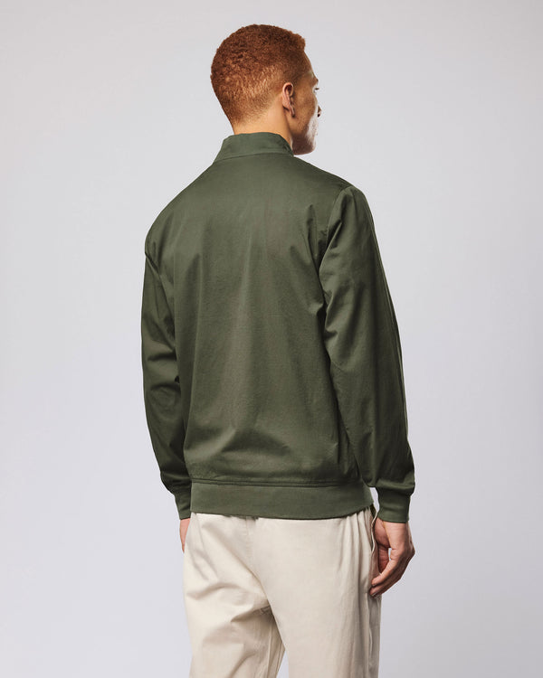 Hemsley Track Top Black Forest Green