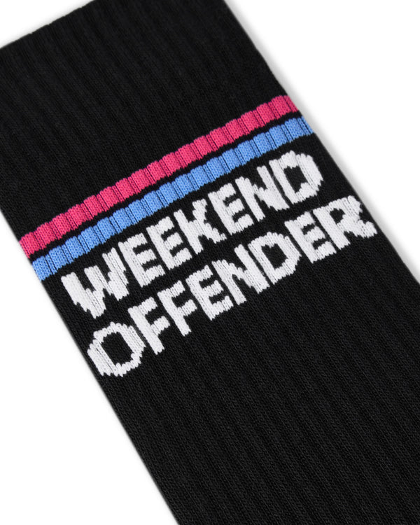 Twin Stripe Sports Socks Black