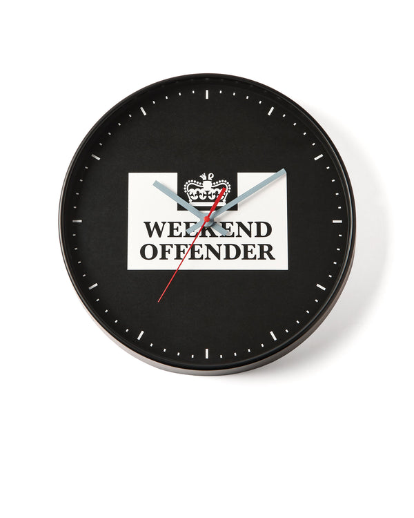 Prison Wall Clock Black