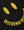 Asciugamano da spiaggia Smile Nero/Giallo