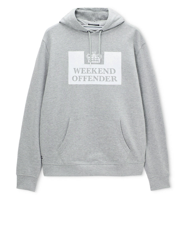 HM Service Klassischer Hoodie Graumeliert
