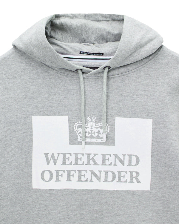 HM Service Klassischer Hoodie Graumeliert