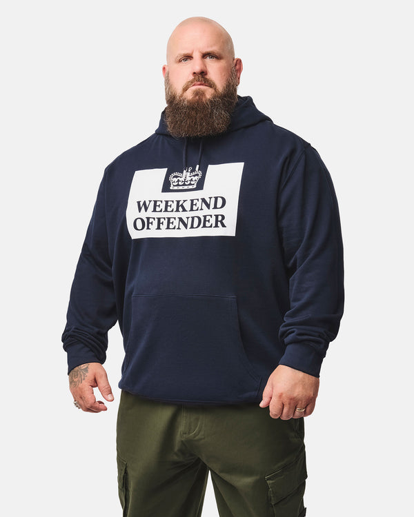 Große Größen - HM Service Classic Hoodie Navy