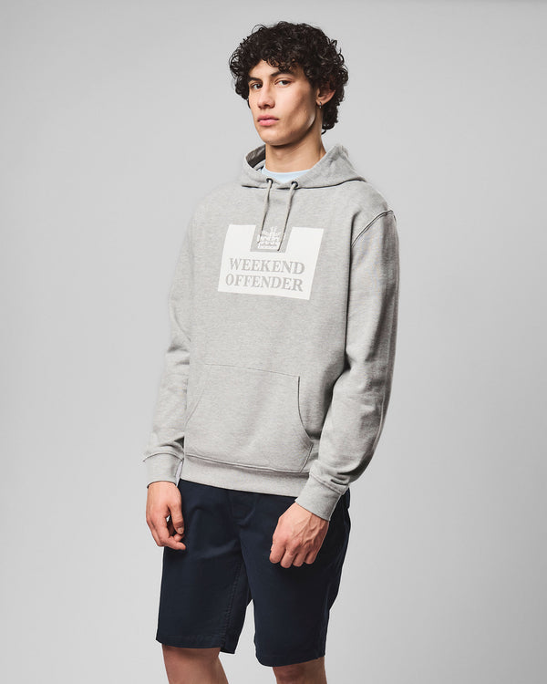 HM Service Klassischer Hoodie Graumeliert