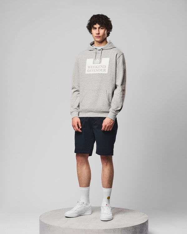 HM Service Klassischer Hoodie Graumeliert