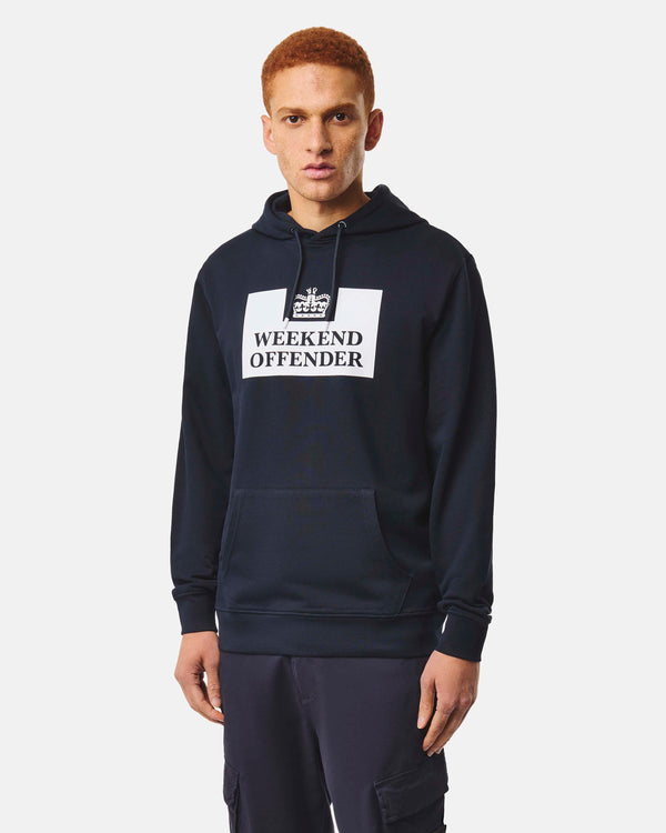 HM Service Klassischer Kapuzenpullover Marineblau