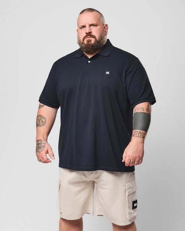 Plus Size - Heathcote Poloshirt Marineblau