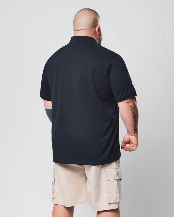 Plus Size - Heathcote Poloshirt Marineblau