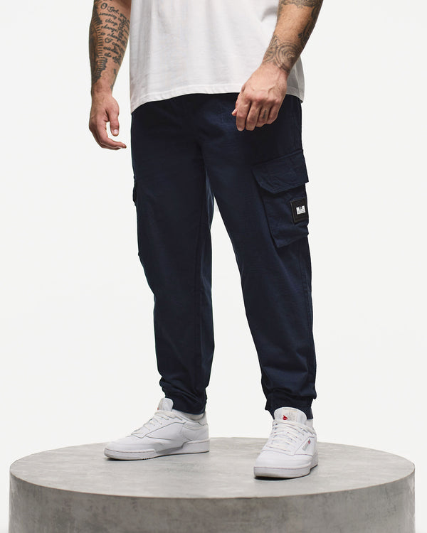 Plus Size - Pantaloni cargo Pianemo blu navy