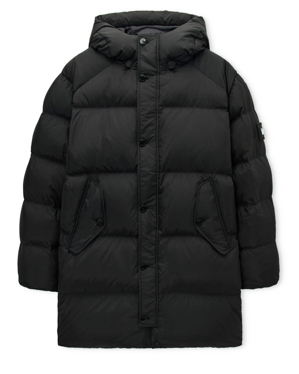 Grampian Longline Daunenjacke Schwarz